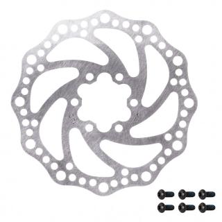 Disc frana FORCE 6 suruburi, 140 mm, arginitu