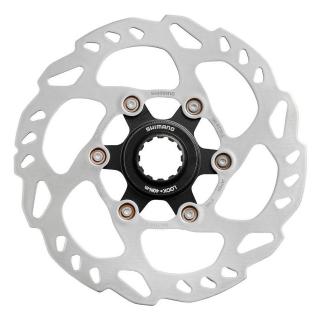 Disc frana SHIMANO SLX SM-RT70-S, CenterLock, piulita cu caneluri interne, 160 mm, argintiu negru