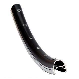 Janta 20   CERURIM Atlas D02, aluminiu dubla 28H (406x18), profil frane V-Brake, negru