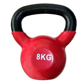 Kettlebell otel LIFEFIT 8 kg, negru rosu