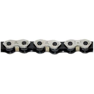 Lant KMC K1 Wide, 100 zale, za rapida, compatibil single-speed, argintiu negru