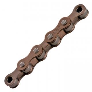 Lant KMC S1 Wide, 112 zale, za rapida, compatibil single speed, maro