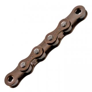 Lant KMC Z1 Wide Brown, 112 zale, za rapida, compatibil single speed, maro