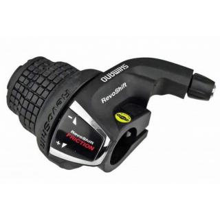 Maneta schimbator stanga fata SHIMANO Tourney SL-RS35-LN, revoshift, 3 viteze, negru