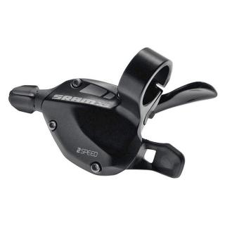 Maneta schimbator stanga fata SRAM X5 Trigger, 2 viteze, negru