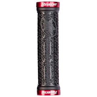 Mansoane REVERSE Stamp Lock-On 30 135 mm, cauciuc negru rosu
