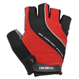 Manusi ciclism COLINELLI 1015, insertie Gel, Air Comfort, rosu negru, marime S