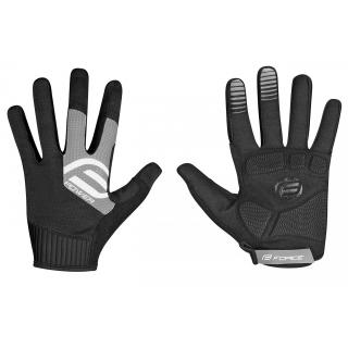 Manusi ciclism FORCE MTB Power, negru gri, marime L