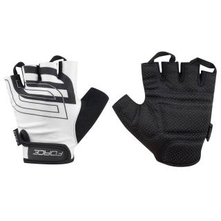 Manusi ciclism FORCE Sport, negru alb, marime L