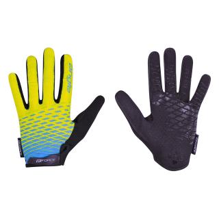 Manusi ciclism pentru copii FORCE Kid MTB, fluo albastru, marime S