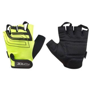 Manusi FORCE Sport fluo negru, marime XS