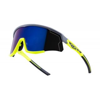 Ochelari Force Sonic gri fluo, lentila albastra oglinda