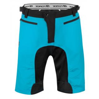 Pantaloni Force MTB-11 cu sub-pantaloni cu bazon Albastri S