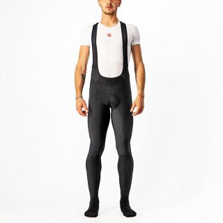 Pantaloni lungi cu bretele CASTELLI Velocissimo 5 Reflex, negru rosu, marime XXL