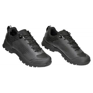 Pantofi ciclism FORCE Hill, negru, marime 44