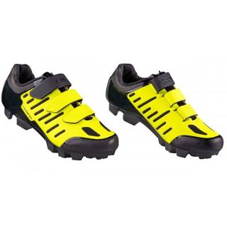 Pantofi FORCE MTB Tempo, fluo negru, marime 46