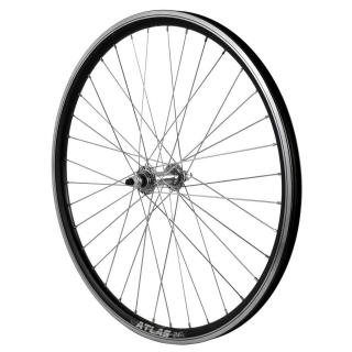 Roata fata 24   CERURIM Atlas, aluminiu dubla, 507x18, profil V-Brake, 36H, neagra