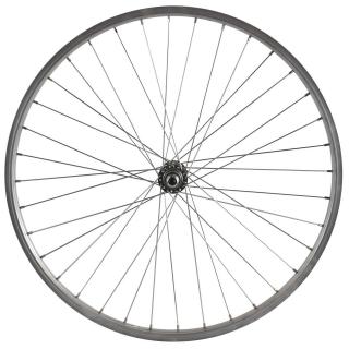 Roata fata 24   CERURIM Luna, aluminiu simpla, 507x21, profil V-Brake, 36H, argintie