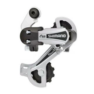 Schimbator spate SHIMANO Tourney RD-TY21-B GS, 6 viteze, argintiu