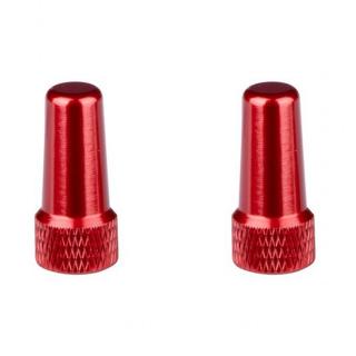 Set capace FORCE pentru valve tubeless presta, aluminiu rosii