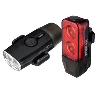 Set lumini TOPEAK Powerlux Combo Tms098, negru rosu