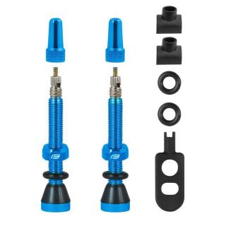 Set valve FV tubeless FORCE, lungime 44 mm, albastru