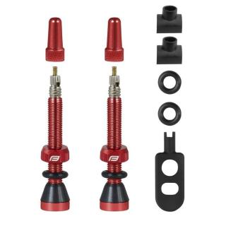 Set valve FV tubeless FORCE, lungime 44 mm, rosu