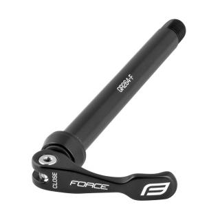 Strangator ax fata FORCE thru-axle, aluminiu, lungime 145 mm, negru