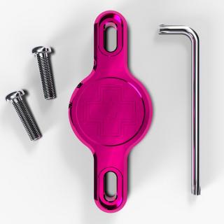 Suport MUC-OFF Apple  AirTag pentru cadru Secure Tag Holder V2, roz