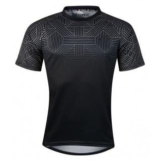 Tricou ciclism maneca scurta FORCE City, negru gri, marime L