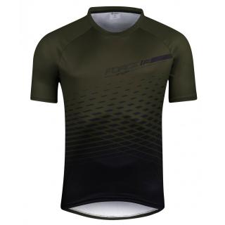 Tricou ciclism maneca scurta FORCE MTB Angle, army, marime L