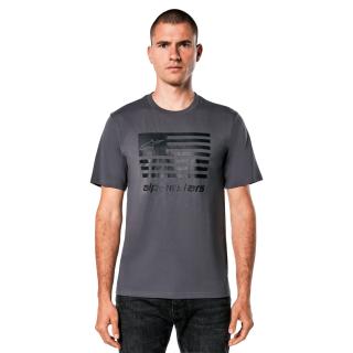 Tricou maneca scurta ALPINESTARS Flag CSF Tee, antracit negru, marime XL