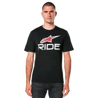 Tricou maneca scurta ALPINESTARS Ride 4.0 CSF Tee, negru alb, marime L
