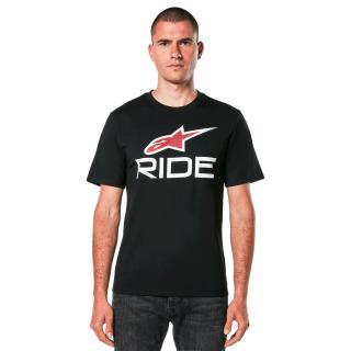 Tricou maneca scurta ALPINESTARS Ride 4.0 CSF Tee, negru alb, marime XL