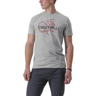 Tricou maneca scurta CASTELLI Finale Tee, gri, marime XL