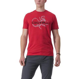 Tricou maneca scurta CASTELLI Finale Tee, rosu, marime XXL