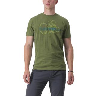 Tricou maneca scurta CASTELLI Finale Tee, verde, marime XL