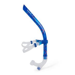 Tub de respirat sub apa Speedo Center Snorkel albastru portocaliu