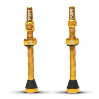 Valva tubeless P2R FR-11C, aluminiu, lungime 60 mm, auriu