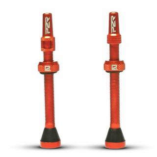 Valva tubeless P2R FR-11C, aluminiu, lungime 60 mm, portocaliu