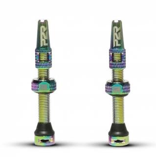 Valva tubeless P2R TV46OS, aluminiu, lungime 46 mm, iridescent