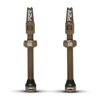 Valva tubeless P2R TV60OS, aluminiu, lungime 60 mm, bronz