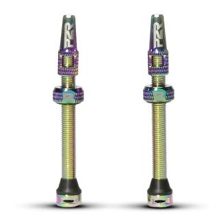 Valva tubeless P2R TV60OS, aluminiu, lungime 60 mm, iridescent