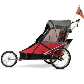 Remorca pentru biciclete 3in1 Wike Large pentru persoane cu dizabilitati, rosie