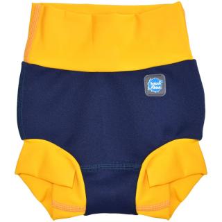 Slip inot scutec de apa bebelusi - Happy Nappy,      Albastru  Galben