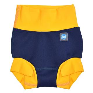 Slip inot scutec de apa bebelusi - Happy Nappy DUO,      Albastru  Galben