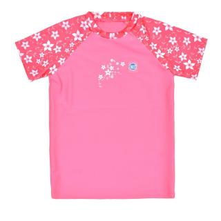 Tricou protectie UV copii - UV Rash Top Flori Rozalii