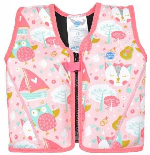 Vesta inot 8 plutitoare copii - Go Splash Jacket Bufnite si Pisicute