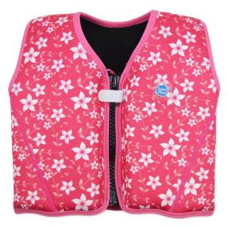 Vesta inot 8 plutitoare copii - Go Splash Jacket Flori Rozalii