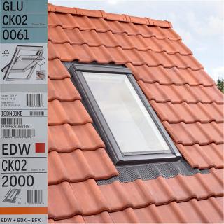 Fereastra VELUX 55X78 GLU 0061 + Rama EDW 2000